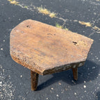 Antique Primitive 19th c. Milking Stool Farm Dairy Wooden AAFA Farmhouse 3-Leg 1800s Decor
