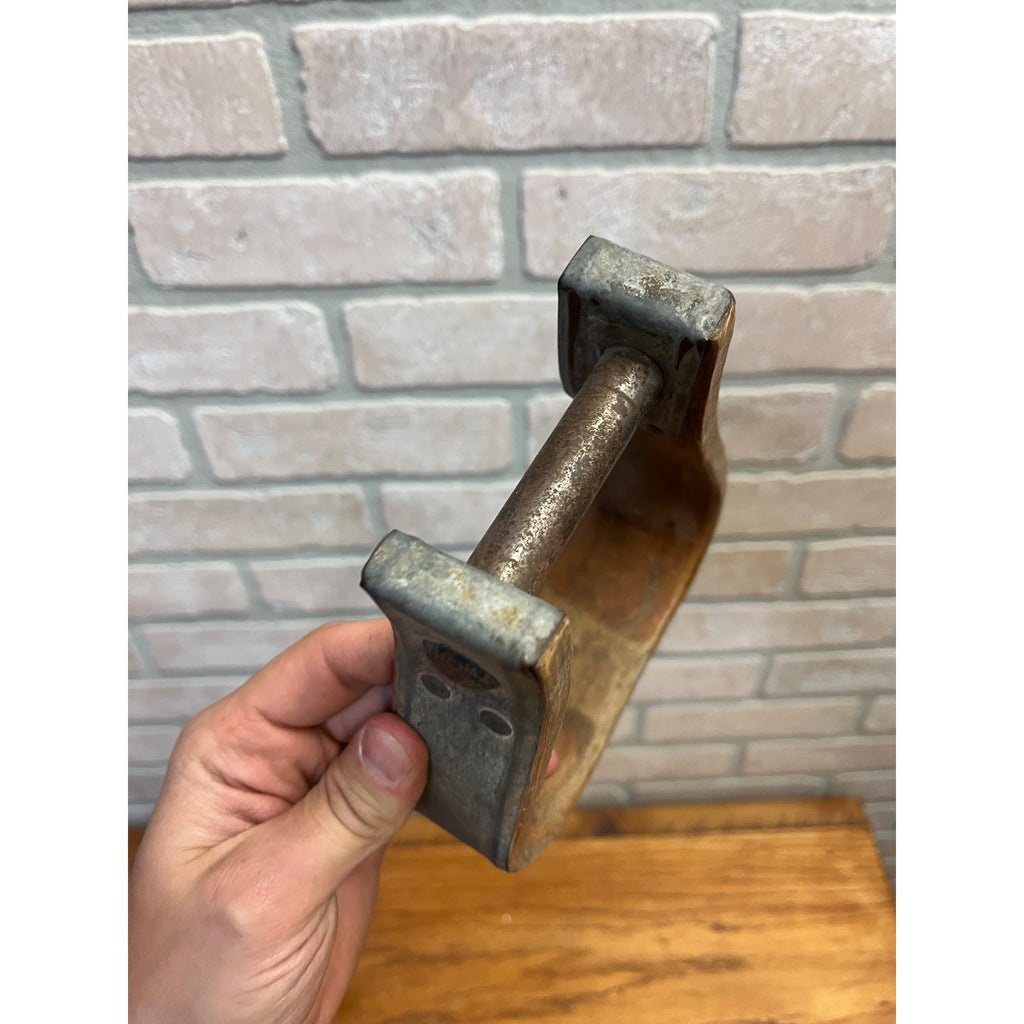Antique Primitive Horse Wooden & Cast Iron Stirrups Western Equestrian Farmhouse