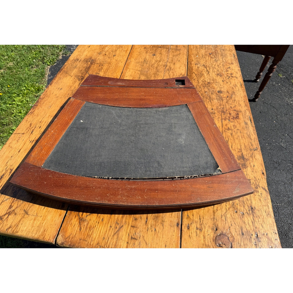 Early 19th C American Nautical Lap Desk Mahogany Sextant Case Form Writing Box