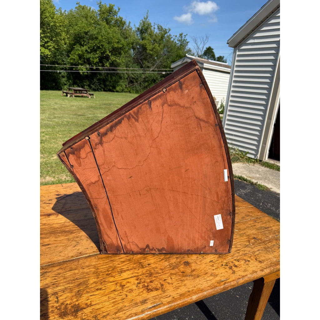 Early 19th C American Nautical Lap Desk Mahogany Sextant Case Form Writing Box