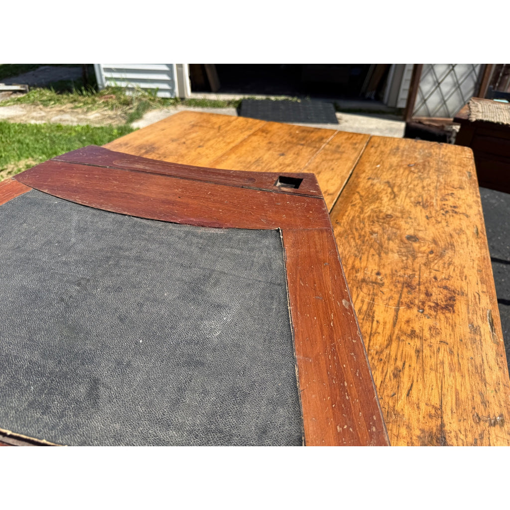 Early 19th C American Nautical Lap Desk Mahogany Sextant Case Form Writing Box