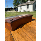 Early 19th C American Nautical Lap Desk Mahogany Sextant Case Form Writing Box