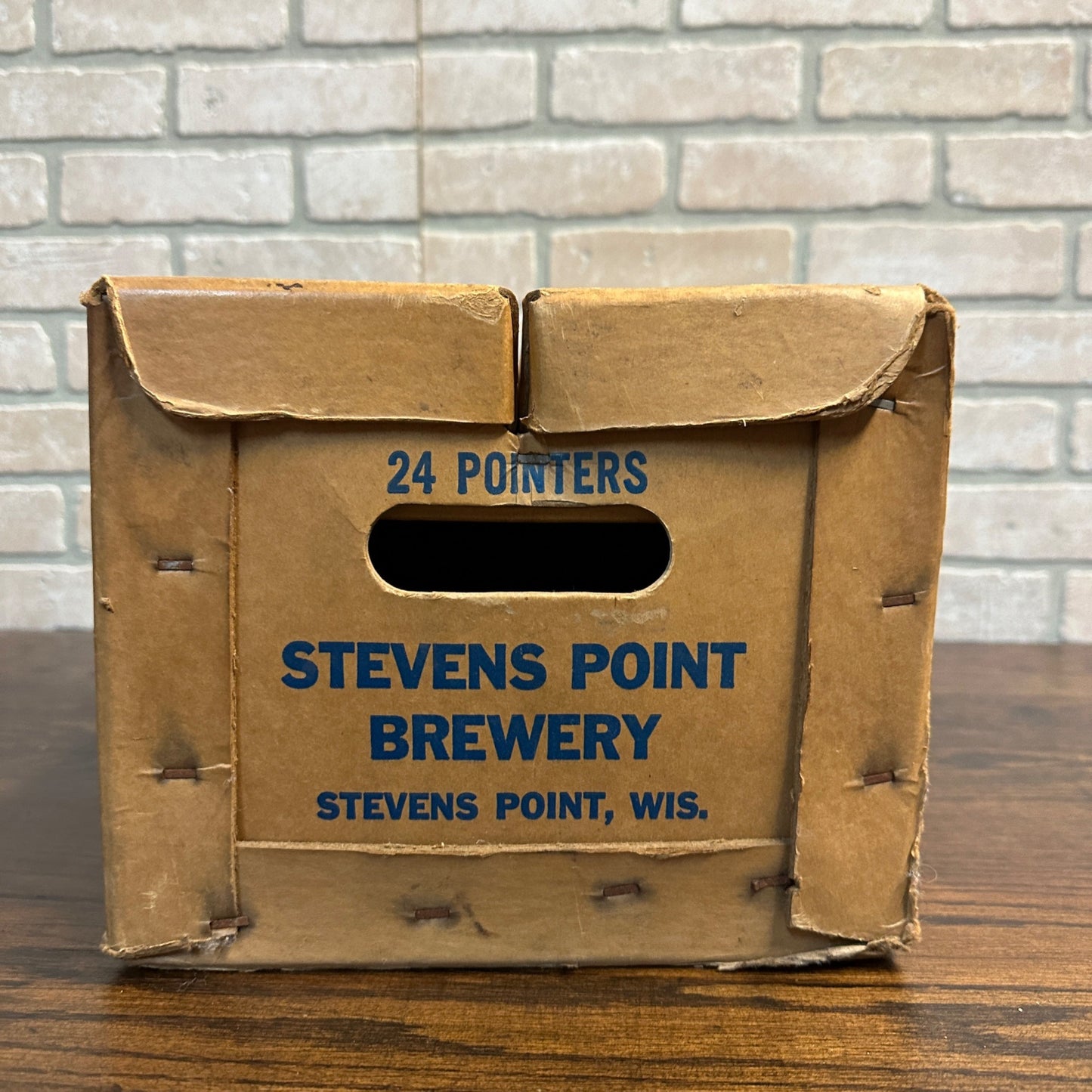 Vintage Point Beer Cardboard Case  Box Carton Stevens Point Wisconsin Bottles