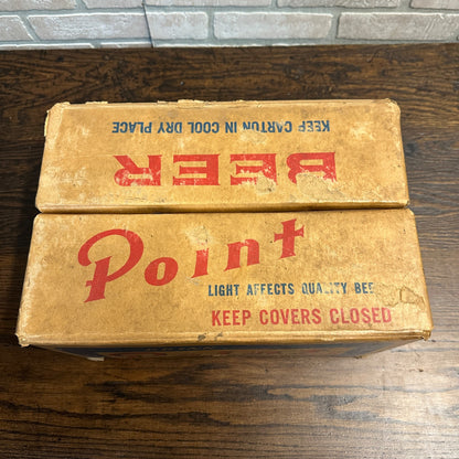 Vintage Point Beer Cardboard Case  Box Carton Stevens Point Wisconsin Bottles