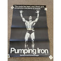 RARE Vintage 1977 Arnold Schwarzenegger Pumping Iron Original Movie Poster 27x41