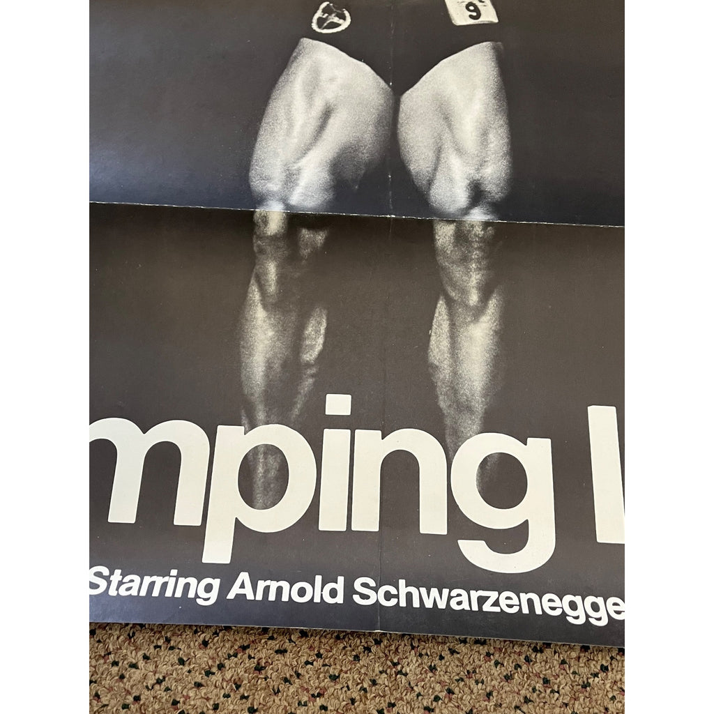 RARE Vintage 1977 Arnold Schwarzenegger Pumping Iron Original Movie Poster 27x41