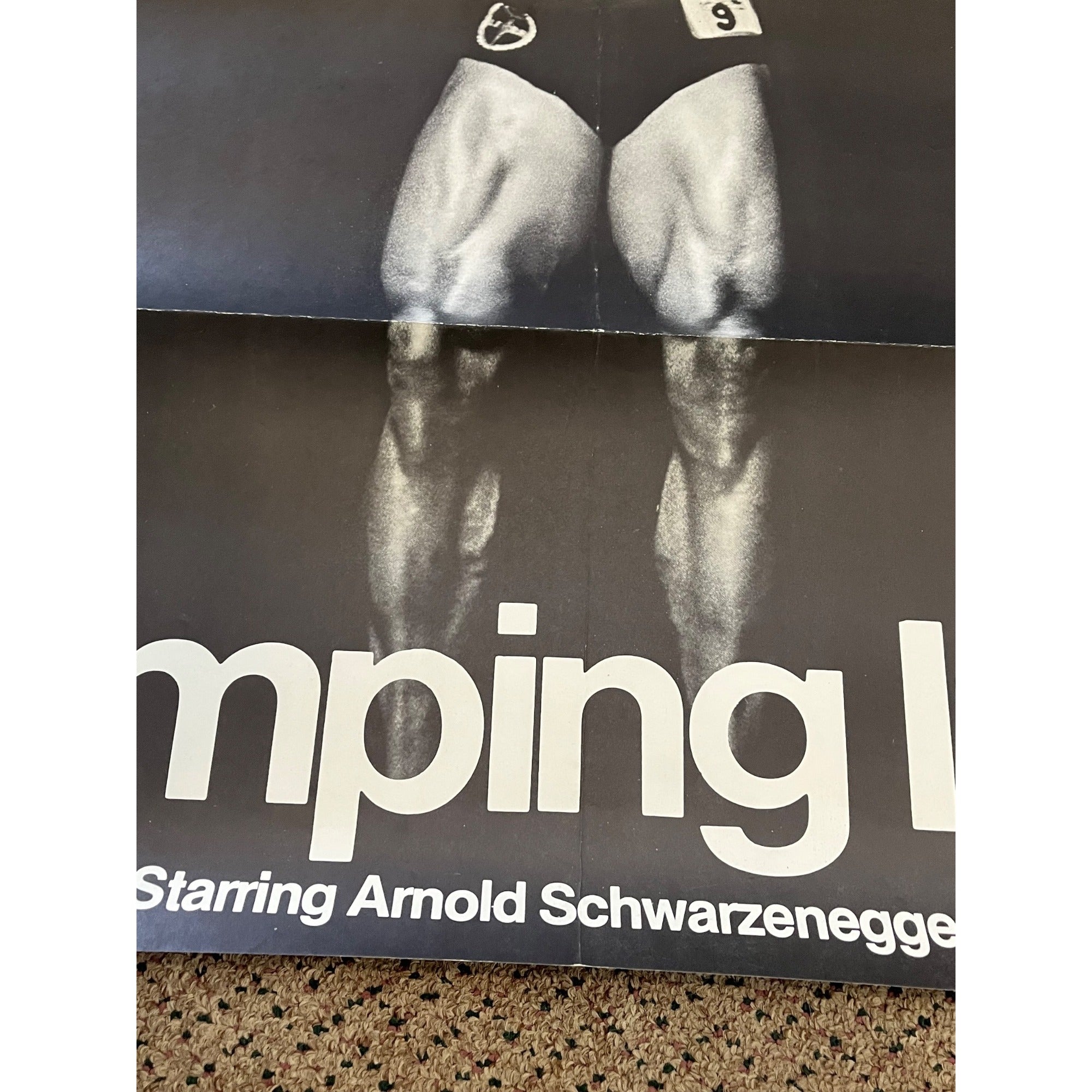 RARE Vintage 1977 Arnold Schwarzenegger Pumping Iron Original Movie Poster 27x41