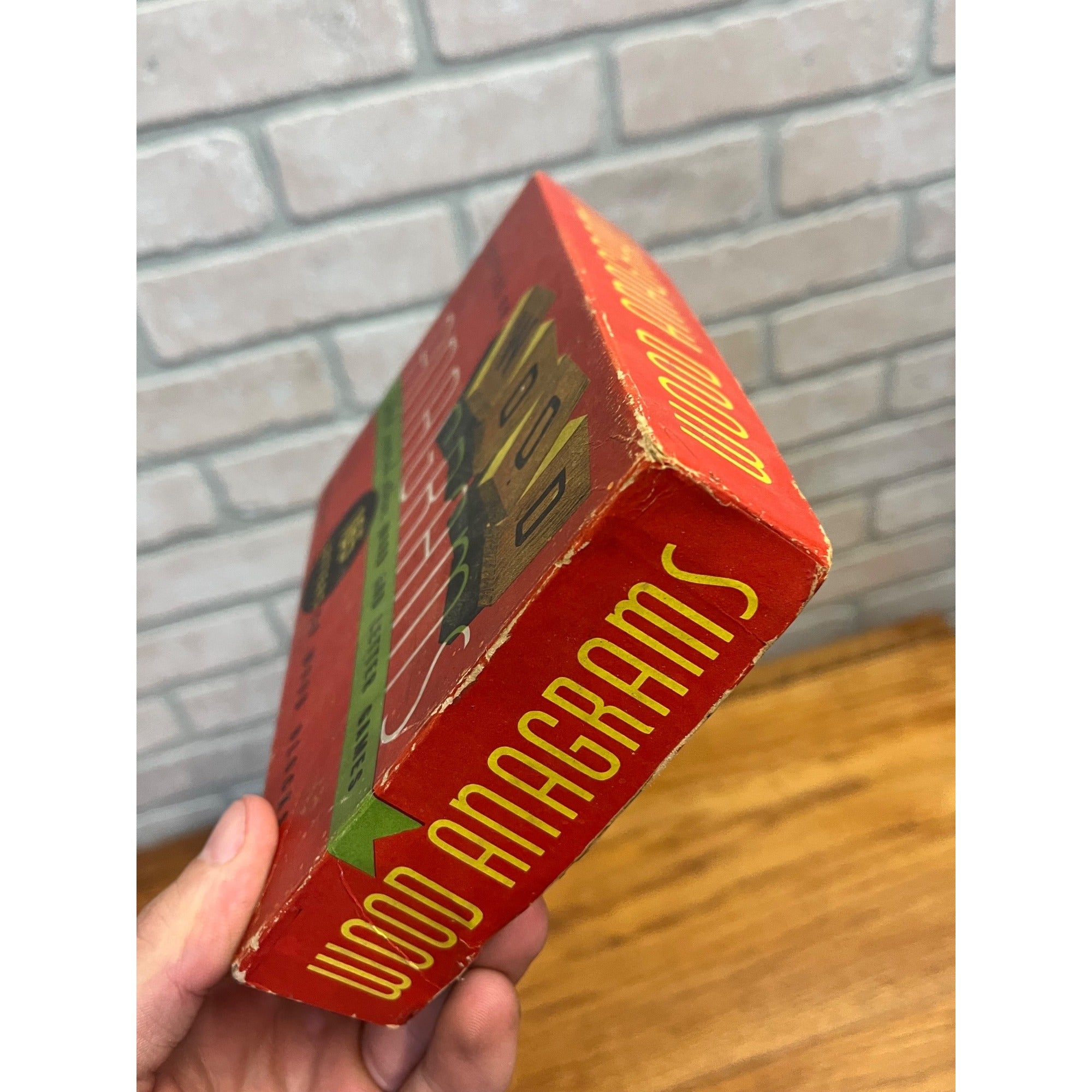Vintage Letters On Wood Anagrams Game Whitman Publishing CO. USA Incomplete