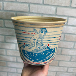 Vintage White Rock Ginger Ale Sparkling Water Ice Bucket Soda Pop Advertising