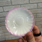 Mini Victorian Painted Child's Tea Cup and Saucer Set 2-1/4" tall