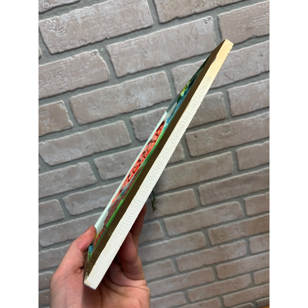 RARE Vintage 1960s Chief Oshkosh Beer Plaster Chalkware Beer Sign Advertising WI