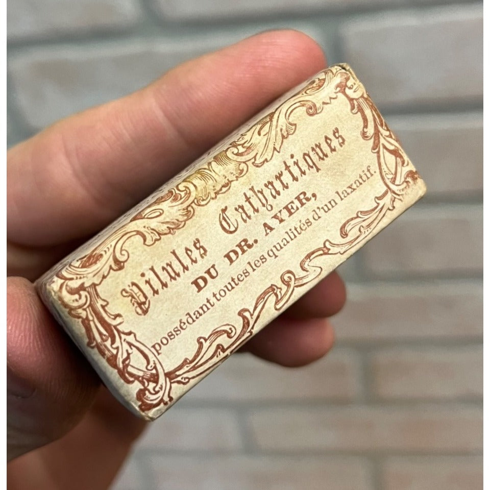 Vintage 1890s Ayer’s Cathartic Pills NOS Sealed Pharmacy Quack Medicine Box