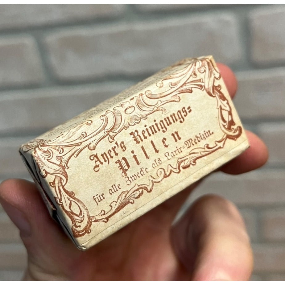 Vintage 1890s Ayer’s Cathartic Pills NOS Sealed Pharmacy Quack Medicine Box