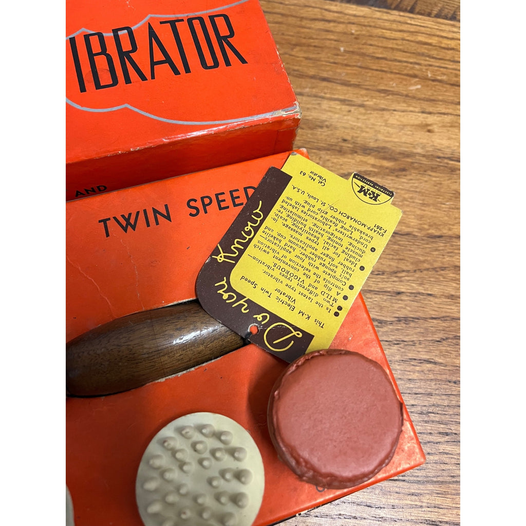 KM Knapp &  Monarch Body Massager Vibrator Pharmacy 1950s W/ Box