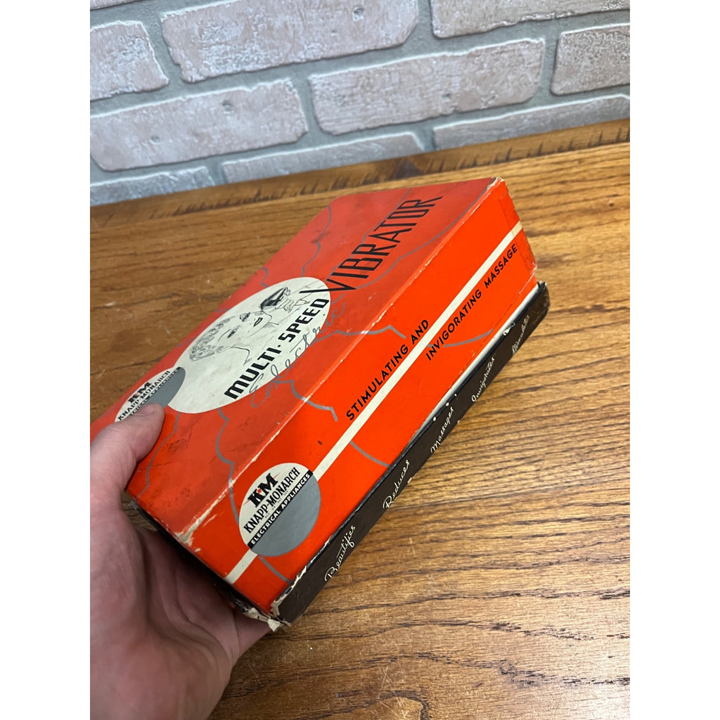 KM Knapp &  Monarch Body Massager Vibrator Pharmacy 1950s W/ Box