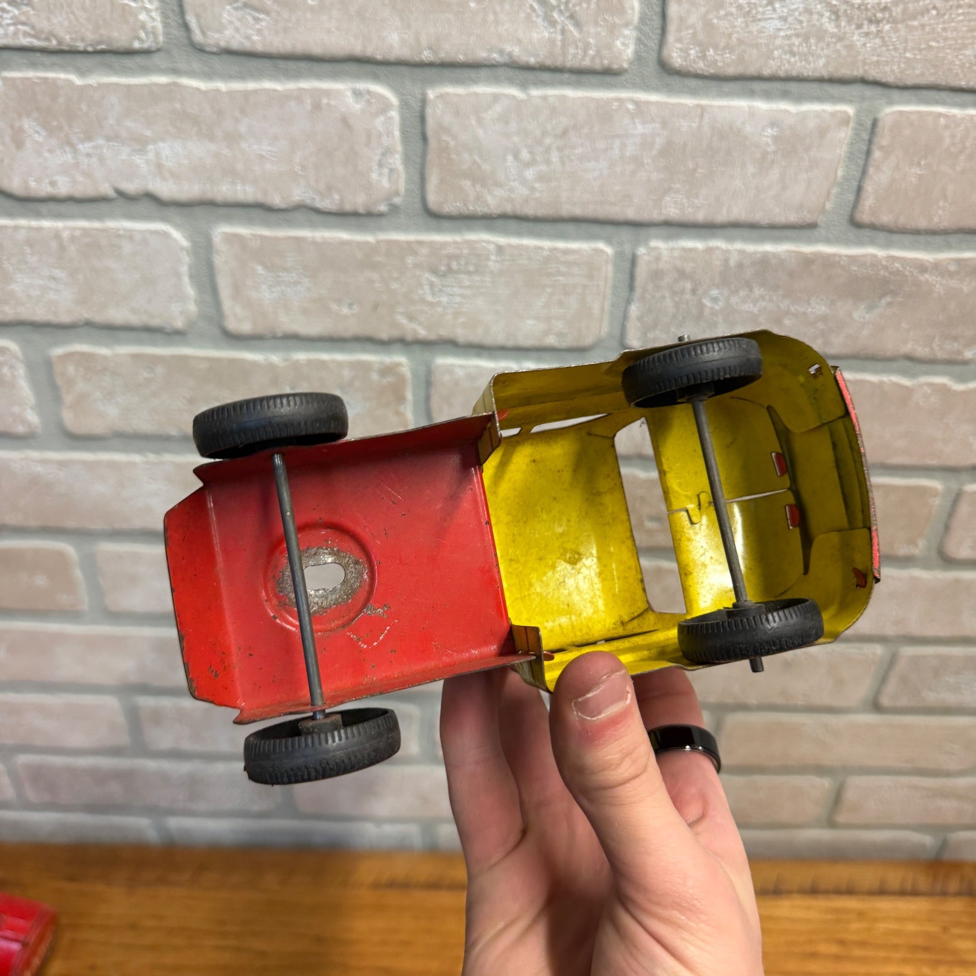 Vintage 1950s-60s Marx Tin/ Pressed Steel Dodge Truck for Roy Rogers Trailer