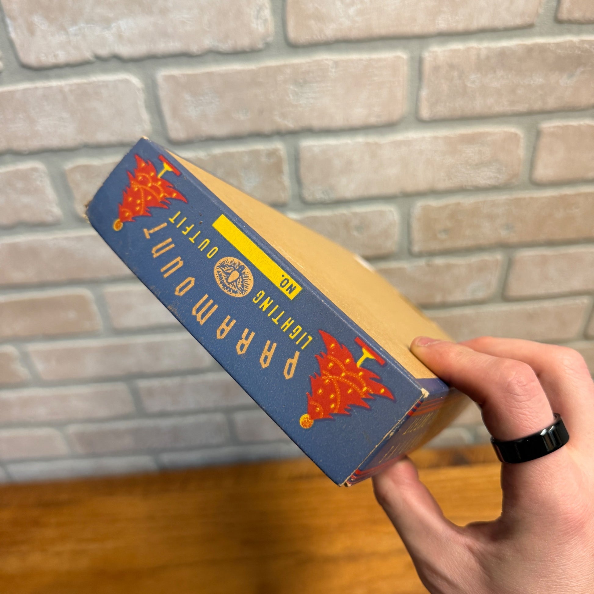 Vintage Christmas Lights Xmas Box Decor Paramount Box Only Mazda