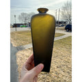 Open Pontil 1770s Olive Green Colonial Era Case Gin Bottle Crude Flat Ring Lip