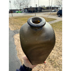 Open Pontil 1770s Olive Green Colonial Era Case Gin Bottle Crude Flat Ring Lip