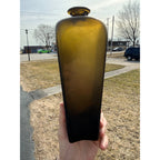 Open Pontil 1770s Olive Green Colonial Era Case Gin Bottle Crude Flat Ring Lip