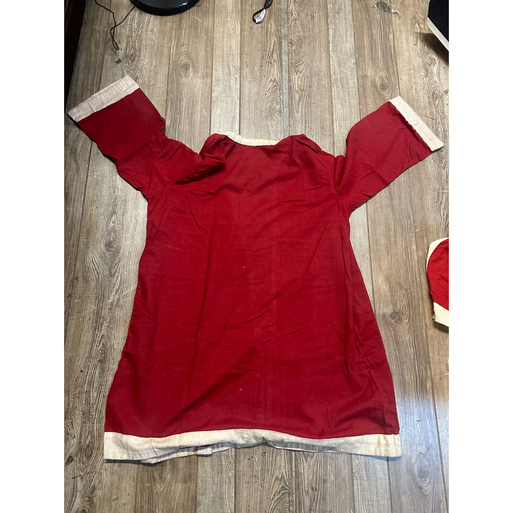 Vintage 1920s-30s Santa Claus Christmas Costume Mask Jacket Pants