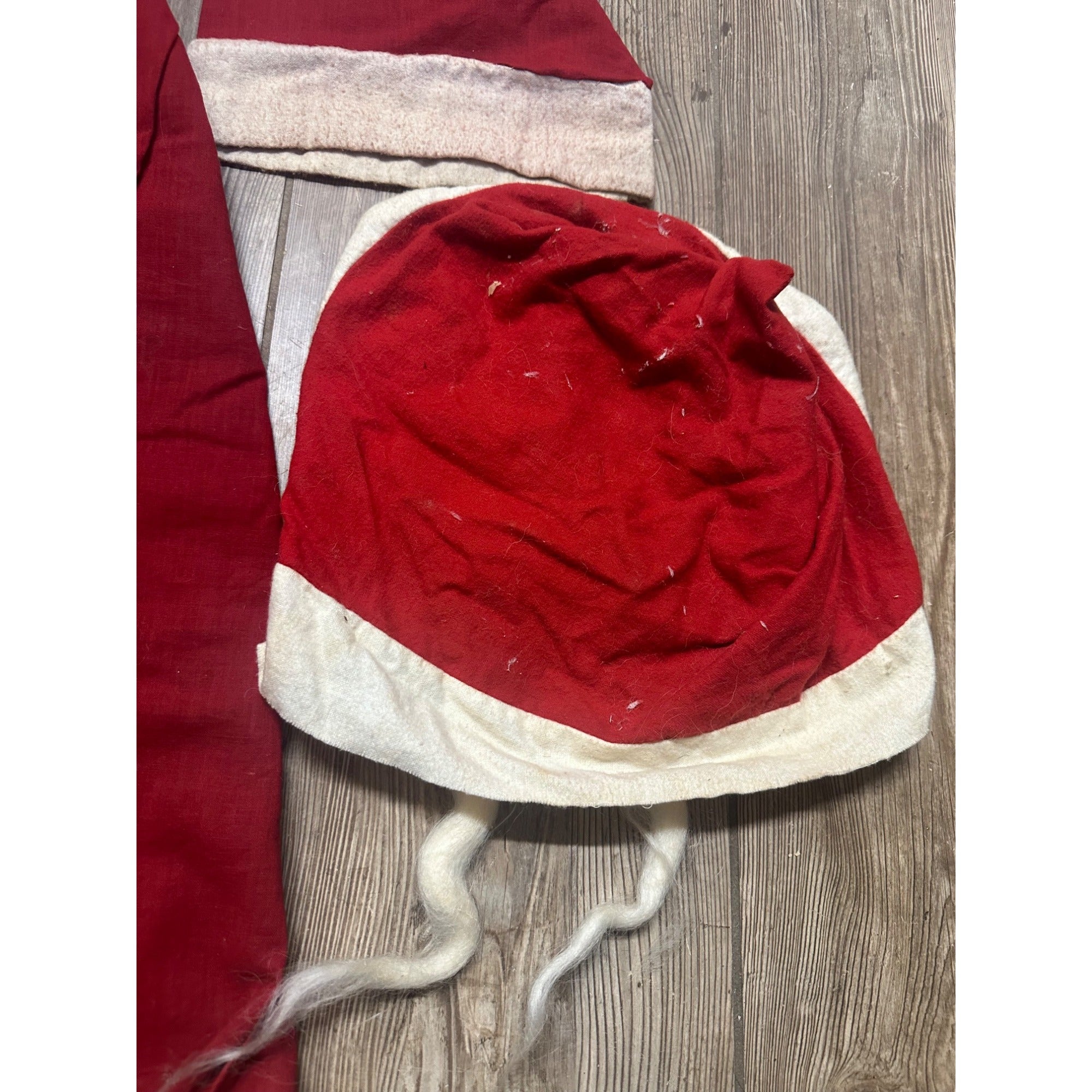 Vintage 1920s-30s Santa Claus Christmas Costume Mask Jacket Pants