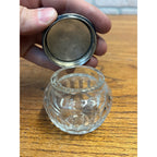 Vintage Pair of Solid Sterling Silver Lidded Dresser / Vanity Powder Jars