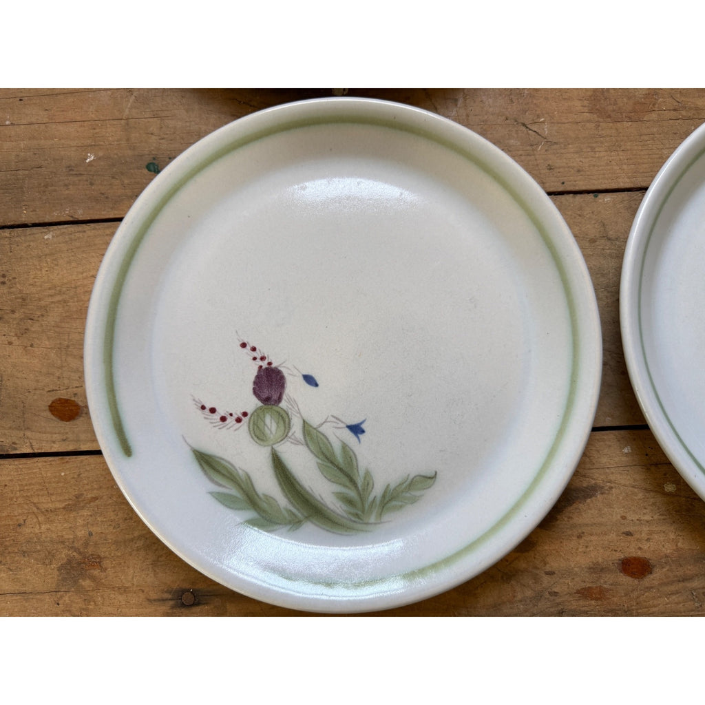 Buchan Thistle Serving Scotland Stoneware Pottery (4) 10" Dinner Plates