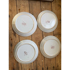 Buchan Thistle Serving Scotland Stoneware Pottery (4) 10" Dinner Plates