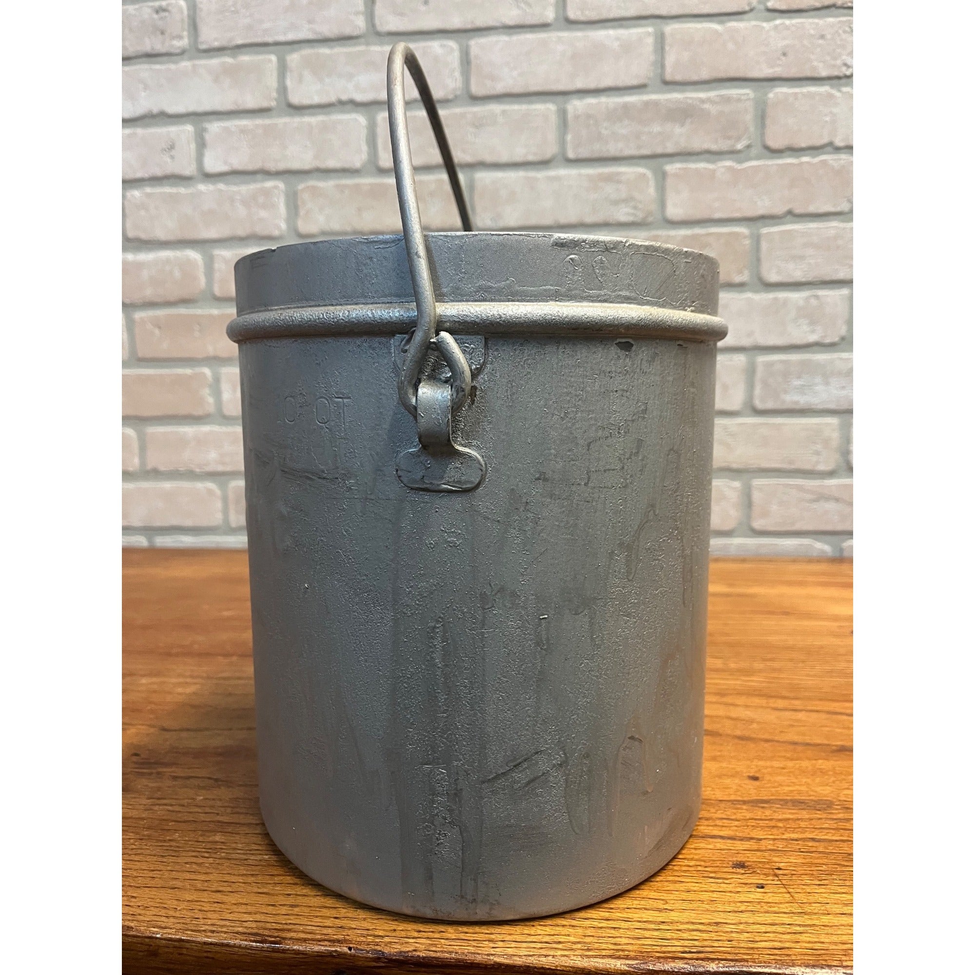 Vintage 1930s Confections Inc Ice Cream Container Pail Steel 10 qt - 1936
