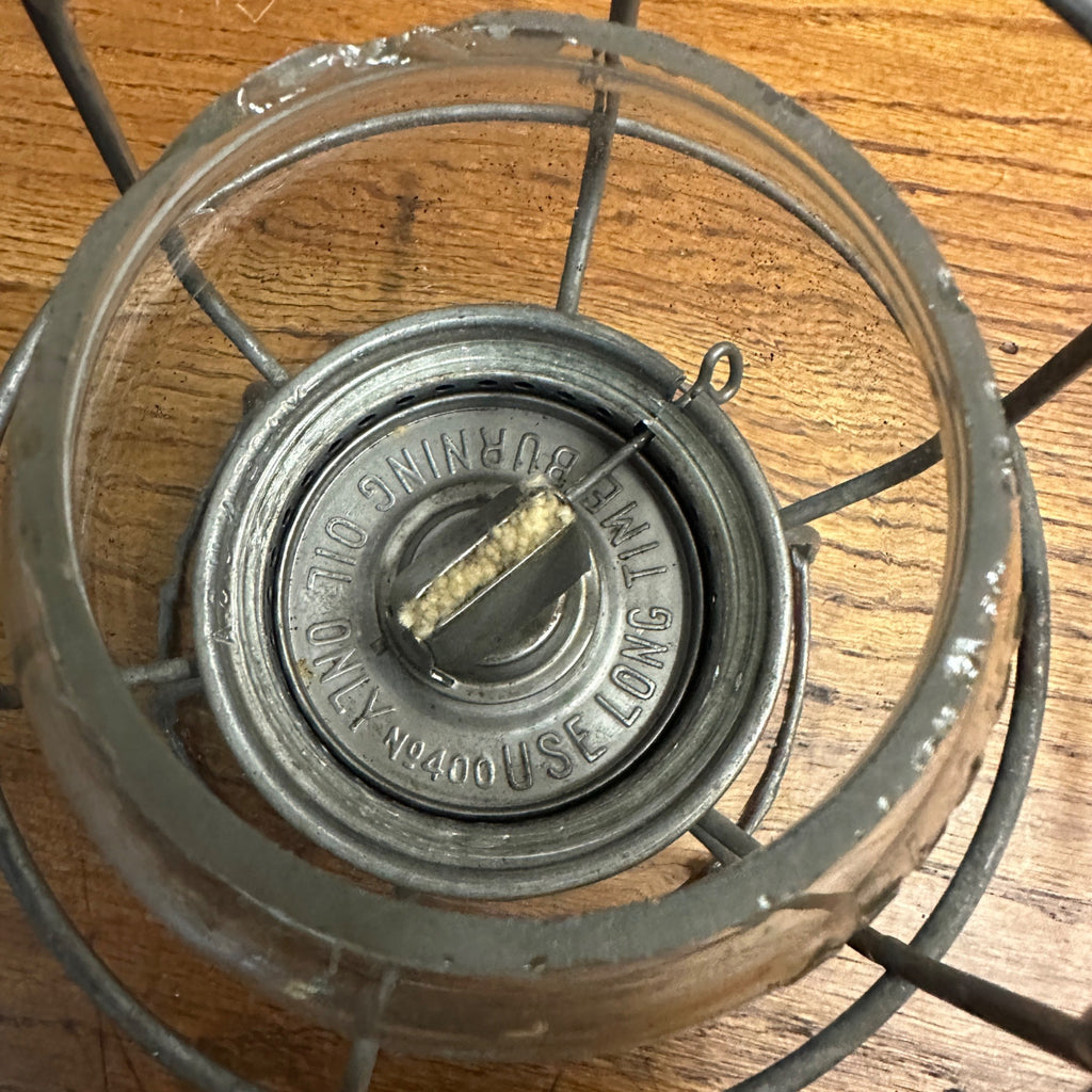 Vintage Adlake Chicago Milwaukee & St Paul Railroad Lantern Embossed Stamp