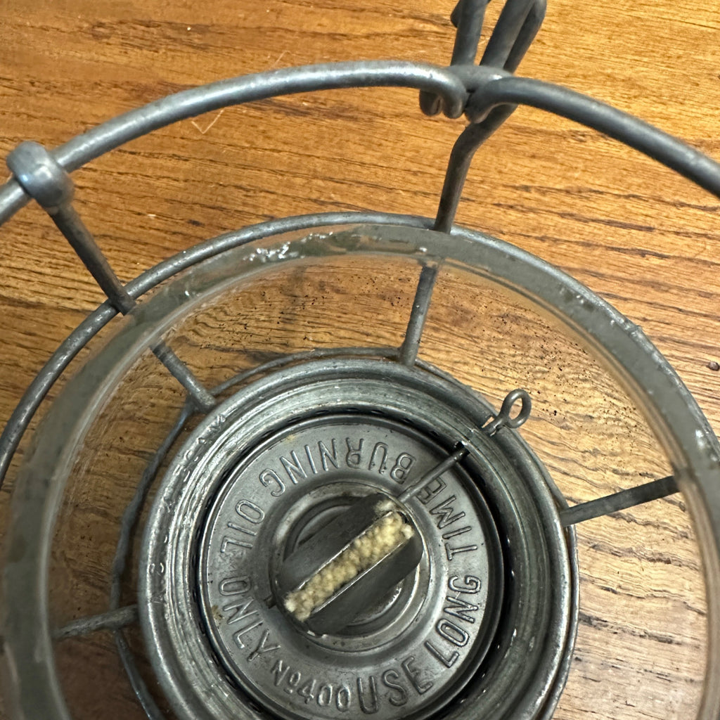 Vintage Adlake Chicago Milwaukee & St Paul Railroad Lantern Embossed Stamp