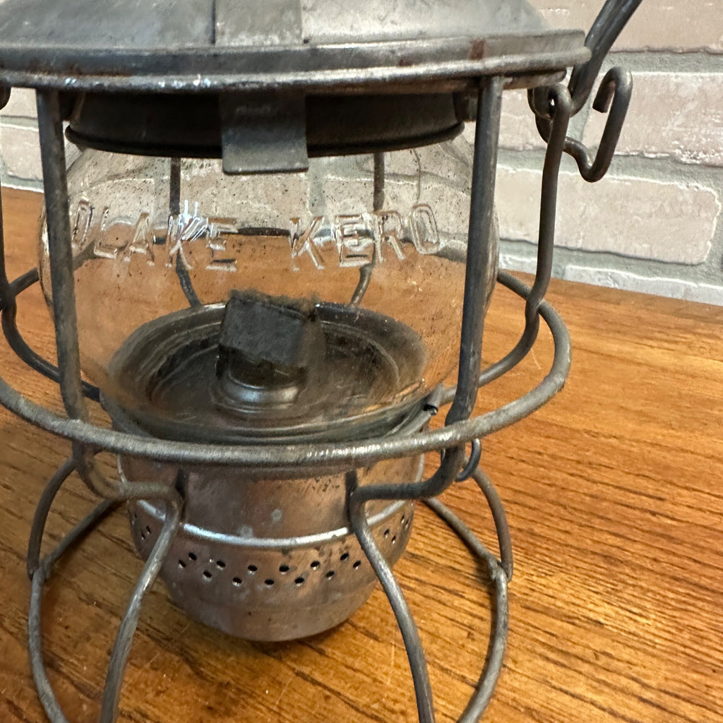 Vintage Adlake Chicago Milwaukee & St Paul Railroad Lantern Embossed Stamp