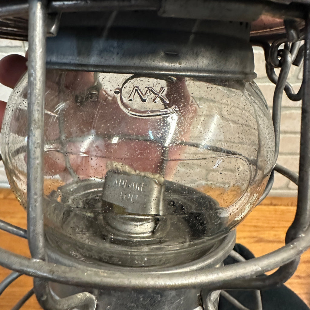 Vintage Adlake Chicago Milwaukee & St Paul Railroad Lantern Embossed Stamp