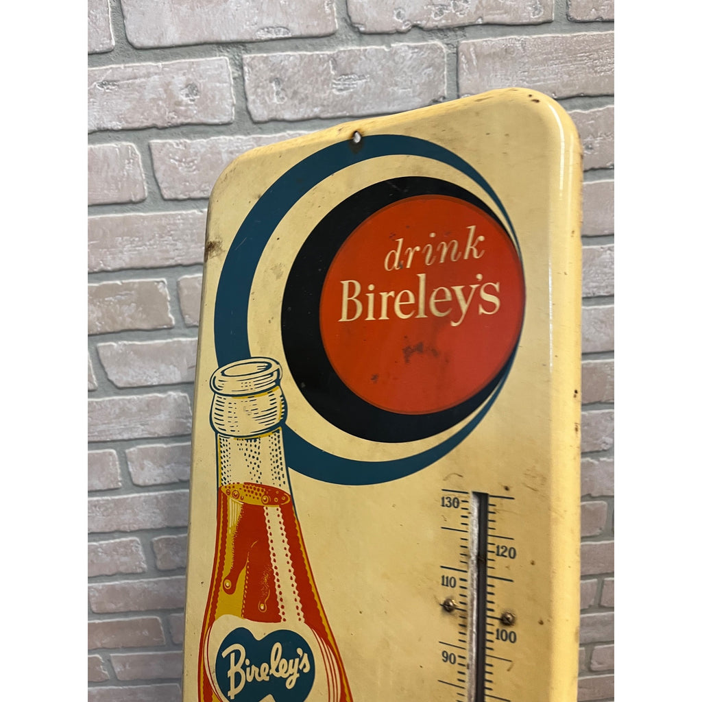 Vintage Drink Bireley's Thermometer Soda Pop Advertising Sign Large 26"