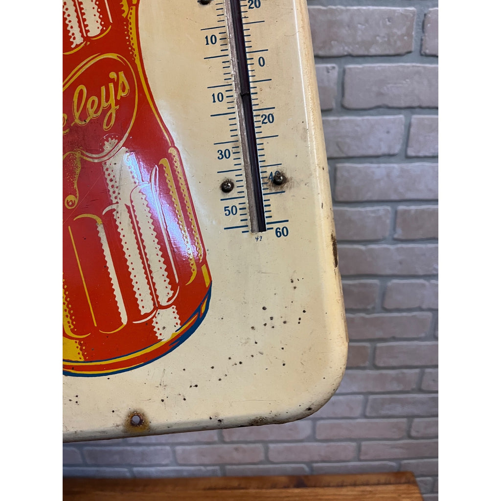 Vintage Drink Bireley's Thermometer Soda Pop Advertising Sign Large 26"