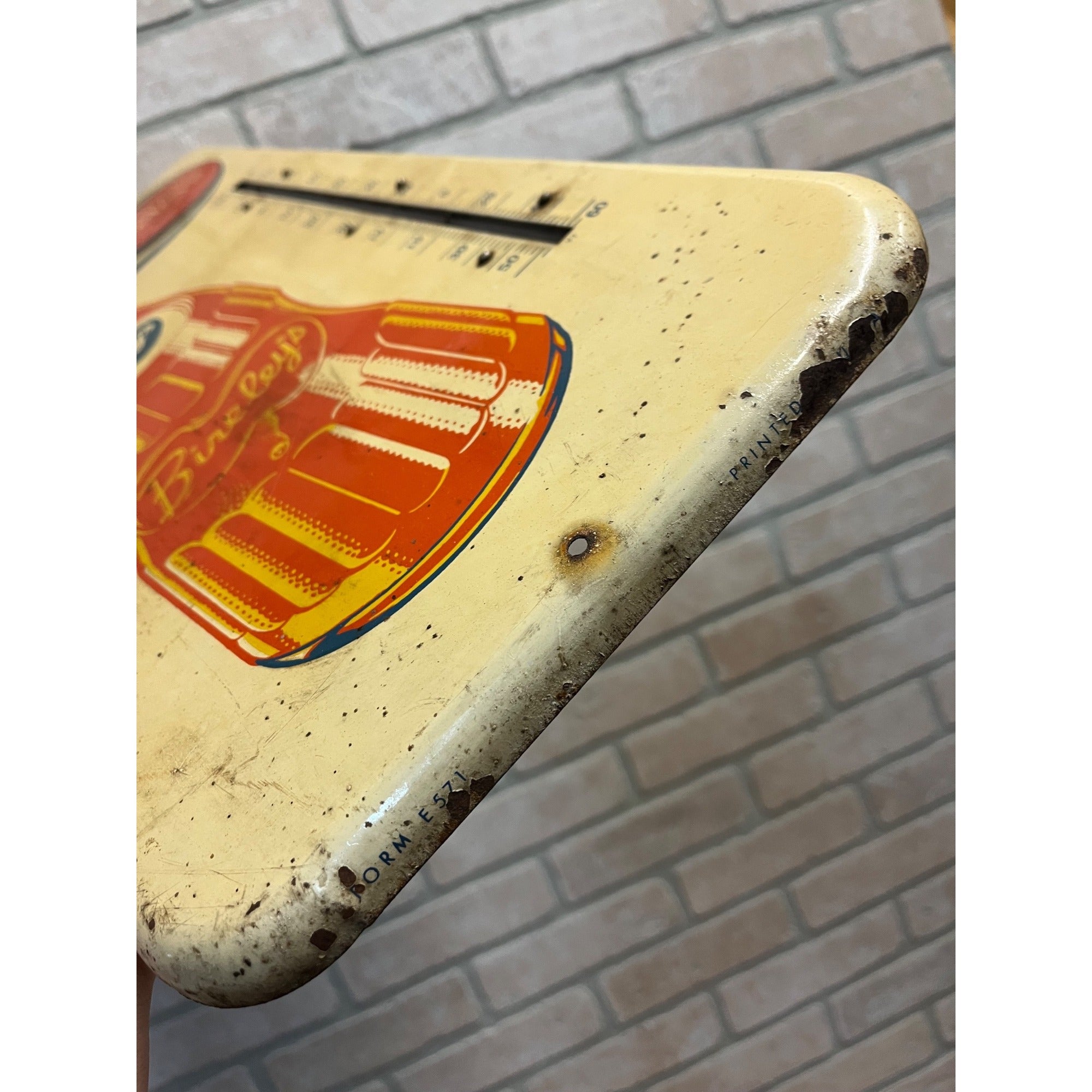 Vintage Drink Bireley's Thermometer Soda Pop Advertising Sign Large 26"