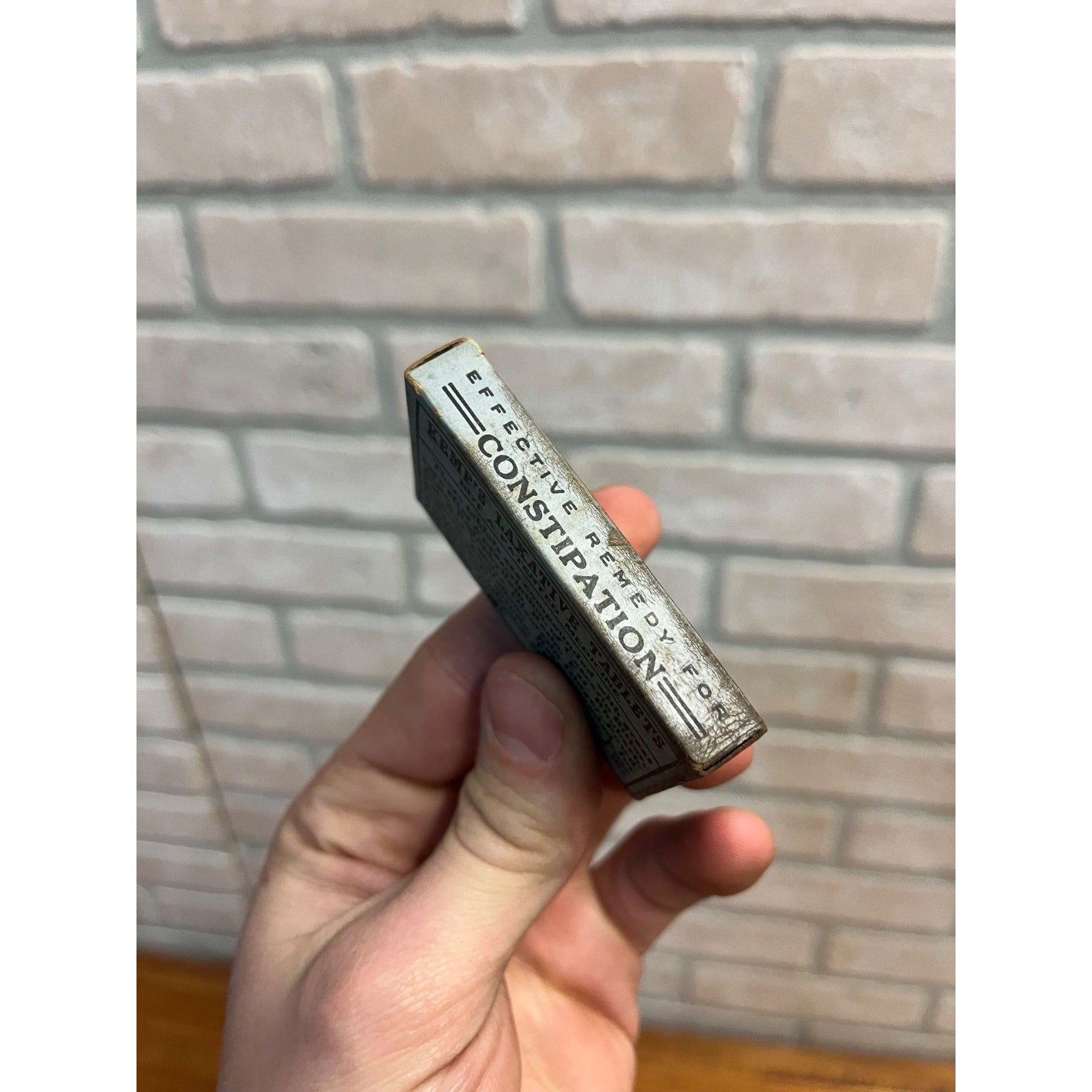 Vintage Kemp's Laxative Tablets Pharmacy Quack Medicine Box w/ Contents