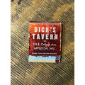 Vintage Matchbook Advertising Dicks Tavern - Appleton, Wis