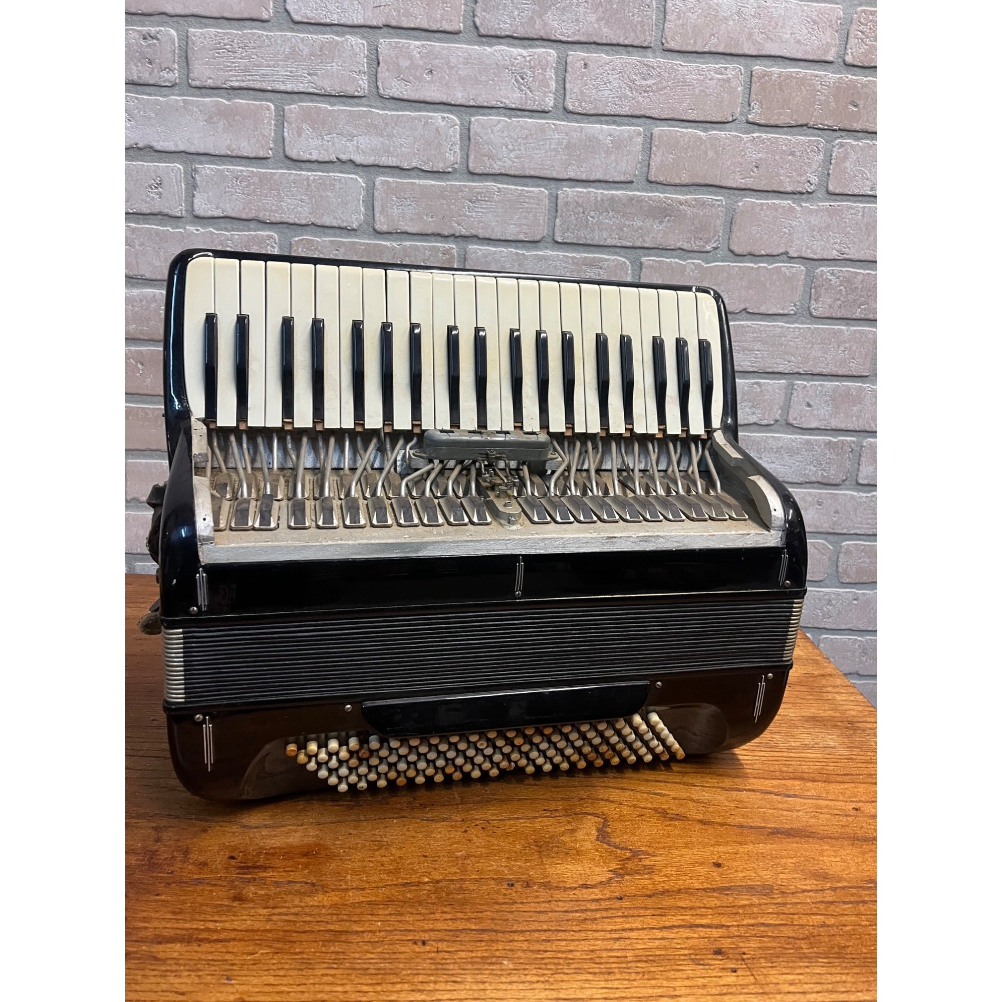 Vintage Piano Key Accordion Musical Instrument Patti Bros Milwaukee Wis