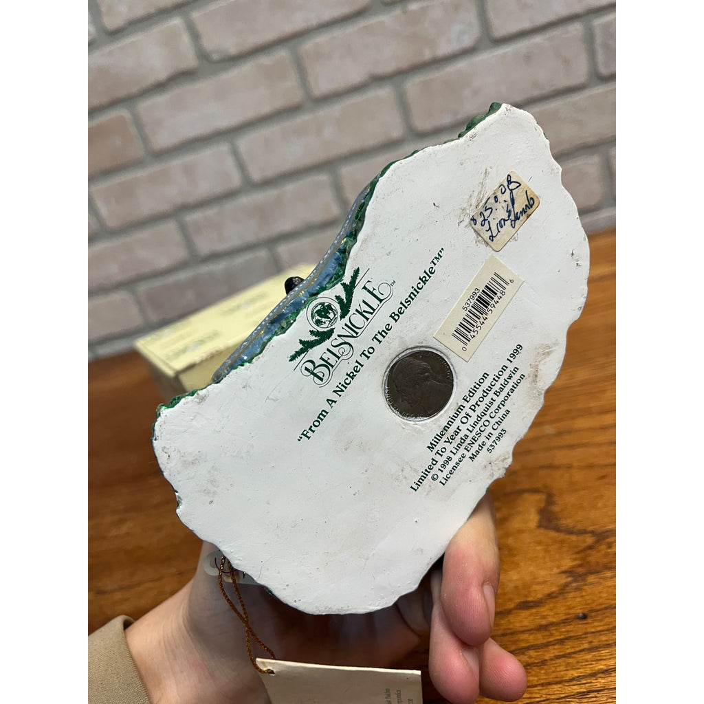 1998 Enesco Linda Baldwin Belsnickle Millennium Lion Lamb Peace Figure Nativity