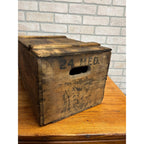 Pre Prohibition Fox Head Beer Waukesha Wisconsin Wood Bottle Crate