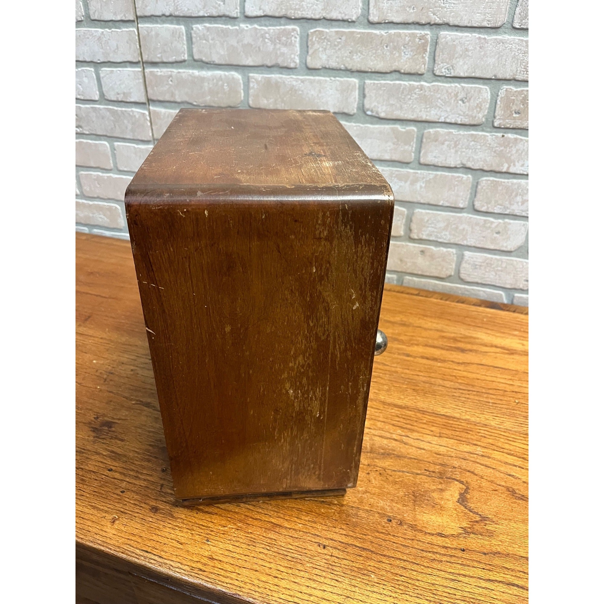 Antique Art Deco Sterilizer Medical Apothecary Barber Display Cabinet Case