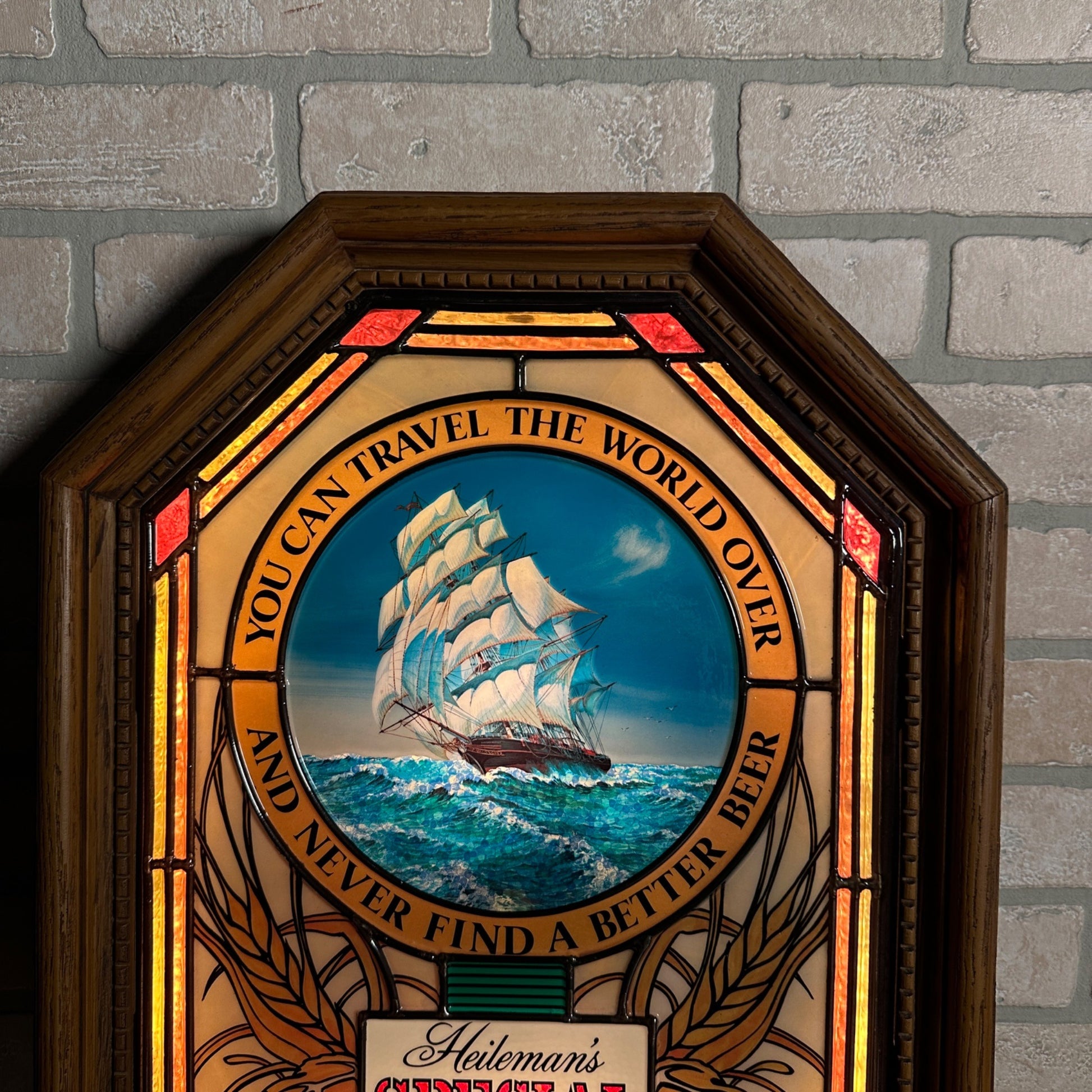 Vintage 1982 Heileman's Special Export Beer Motion Lighted Bar Advertising Sign