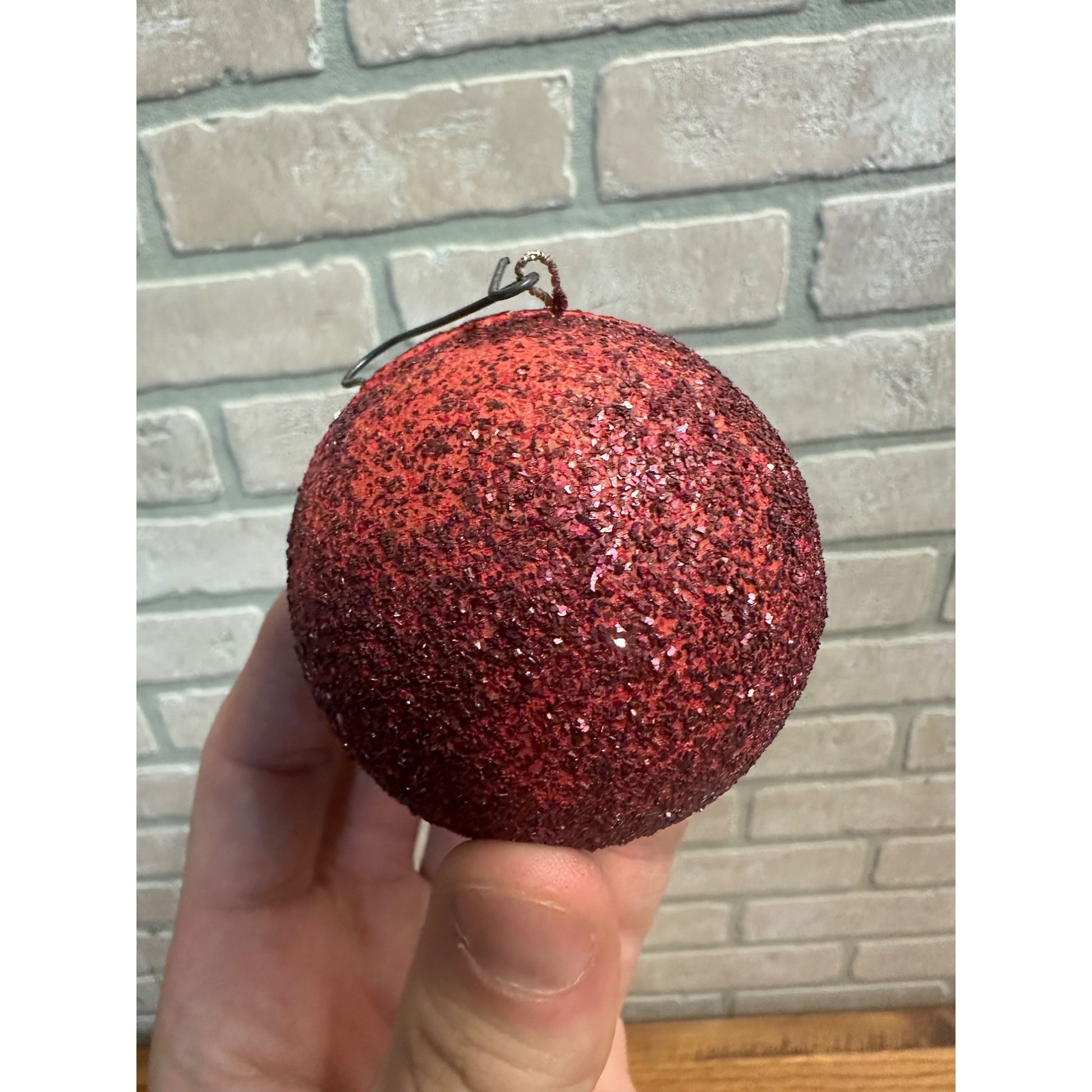 Vintage Pair German Christmas Ornaments Paper Mache Candy Containers Mica Glitter