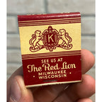 Vintage 1930s Knickerbocker Hotel  - Milwaukee Wisconsin - FULL Matchbook WI Wis