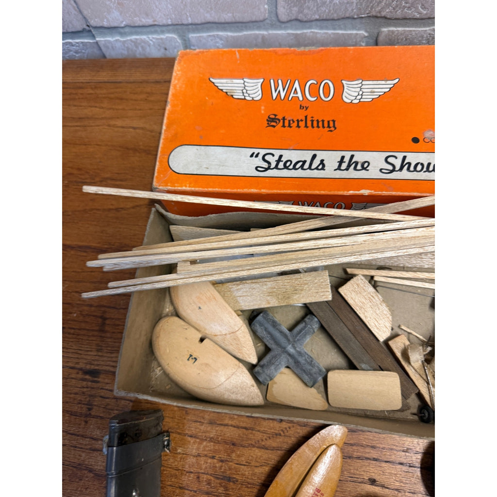 Vintage Sterling Models Waco Airplane SRE Kit C-4 Kit (Incomplete) As-Found