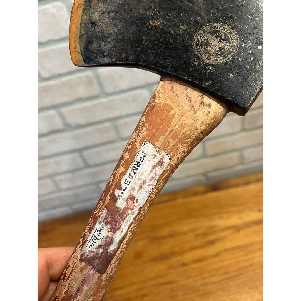 Vintage Plumb Boy Scout 1274B Permabond Camping Hatchet BSA Original