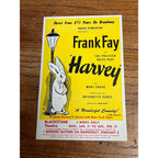 Vintage Harvey 1949 Frank Fay Chicago Blackstone Theatre Broadway Playbill Handbill