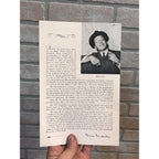 Vintage Harvey 1949 Frank Fay Chicago Blackstone Theatre Broadway Playbill Handbill